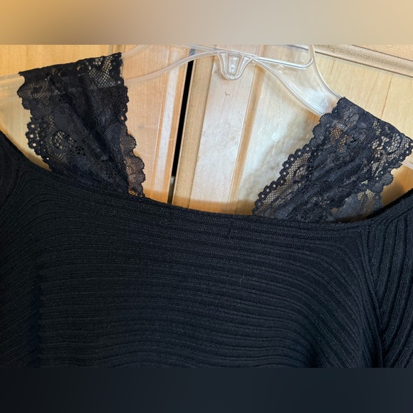SHEIN Off-the-Shoulder Black Sweater - Picture 12 of 14